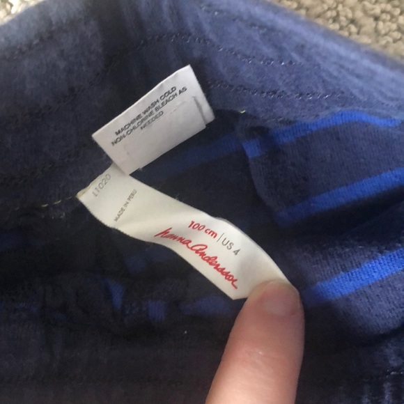 Hanna Andersson Navy Blue 4t/ 100cm pants - Picture 2 of 3